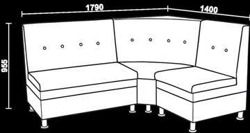 Угловой кухонный диван Нео КМ-05 ДУ в Батайске - предосмотр 2